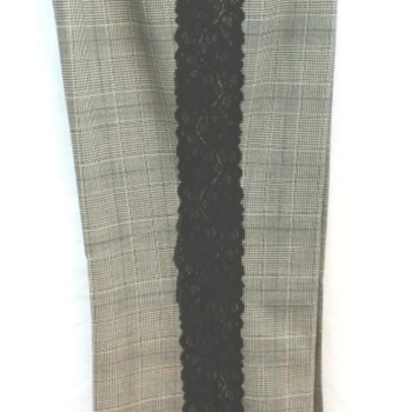CARA LOTTI BLACK LACE TRIM DRESS PANTS - Picture 4 of 7